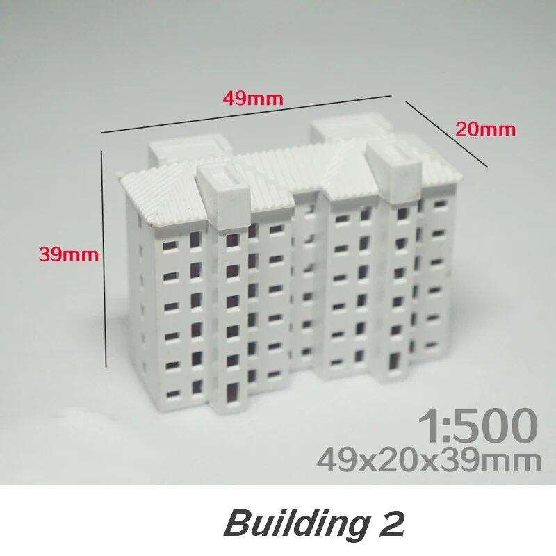 1/500 Scale DIY Architectural Model Kit, Miniature House, ABS Architectural Model, City Diorama, Sand Table Scene, Layout Kit, 1 Piece, Color: ; Ships from: Parallel Import