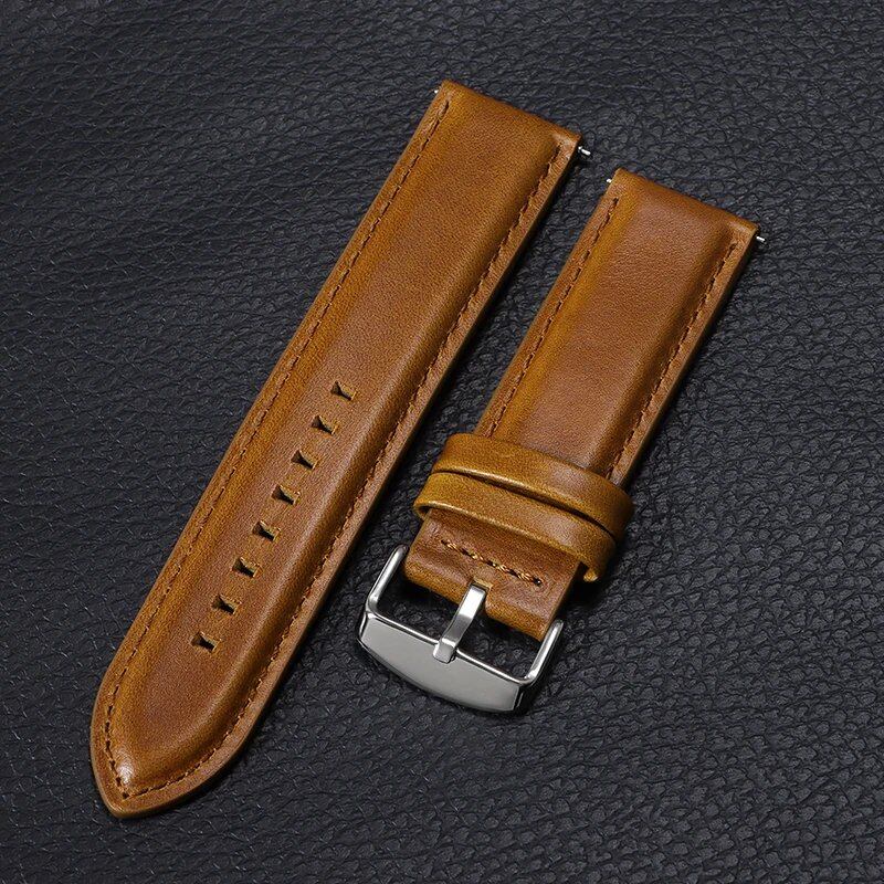 Vintage cowhide leather watch band, genuine leather, 18mm, 20mm, 22mm, 24mm, 26mm, unisex, dark brown, for men and women, band color: mm, parallel import