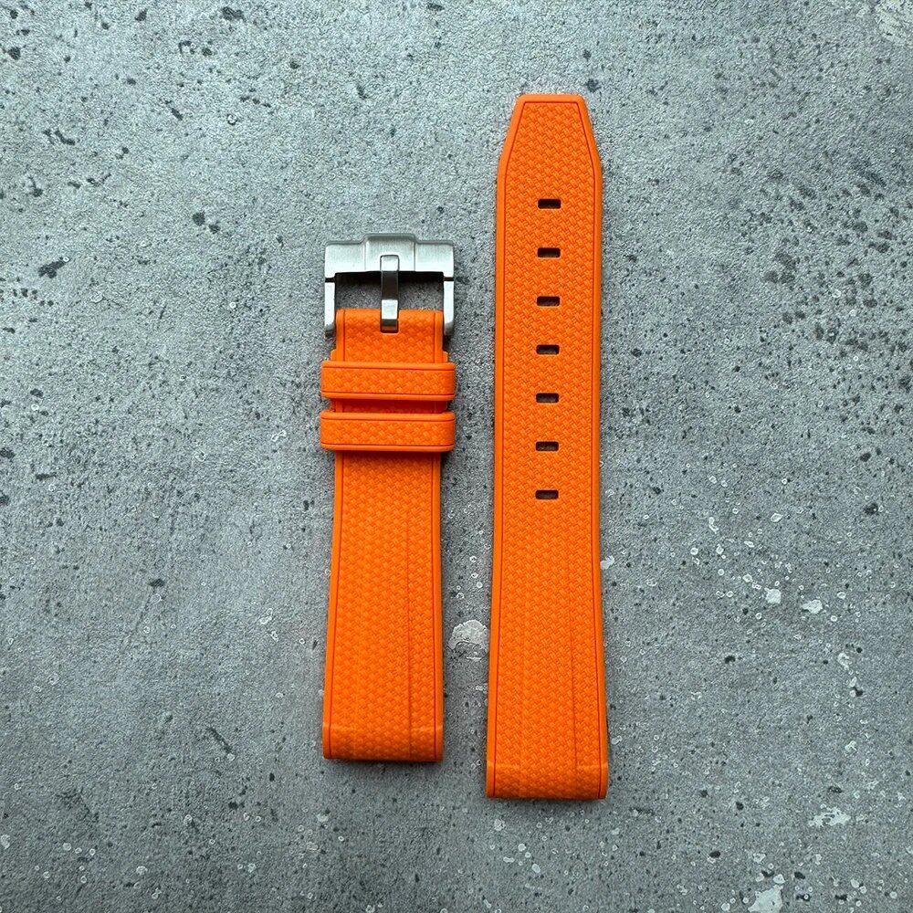 20mm High-Quality Rubber Silicone Strap in Black, Gray, Pink, Yellow, and Blue. Compatible with Omega, Swatch, and Moonwatch. Band Color: Black, Gray, Pink; Band Width: 20mm; Ships from: Parallel Import.