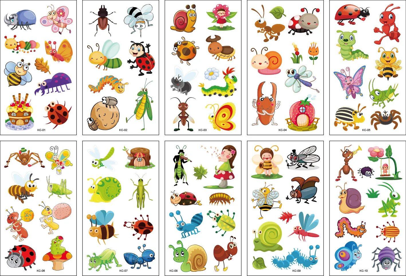 10-Pack Waterproof Temporary Tattoo Stickers for Kids and Soccer Fans, Fake Tattoos for Adults and Kids, Arm Covers, Color: Parallel Import