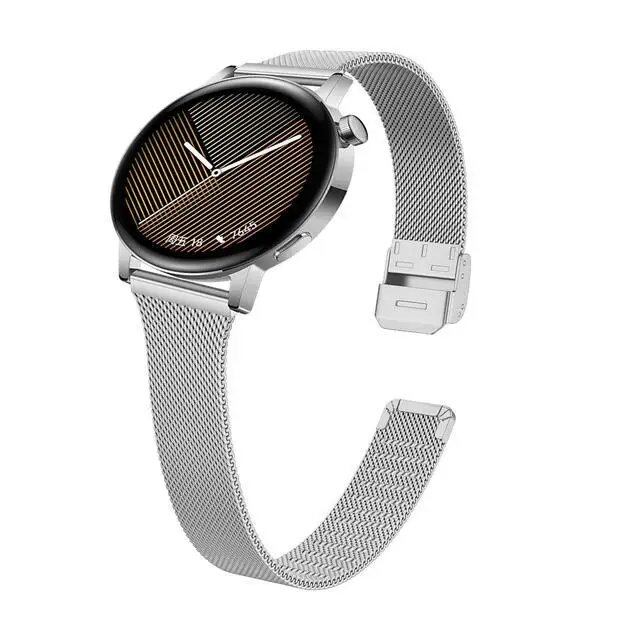 Replacement Stainless Steel Metal Strap for Huawei Watch GT5 (46mm/41mm) and GT4 (18mm/22mm) Band Color: mm, Parallel Import