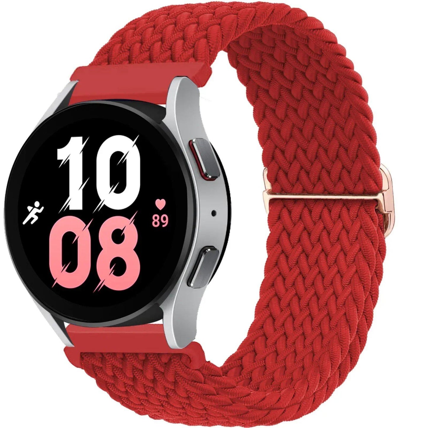 Compatible with Samsung Galaxy Watch 7, 6, 5, and 4 (40mm, 44mm, 6 Classic, 43/47mm), 20mm and 22mm nylon straps. Compatible with Huawei Watch 3 and 4 Pro, Solo Loop woven bands. Band Color: mm; Ships from: Parallel Import.