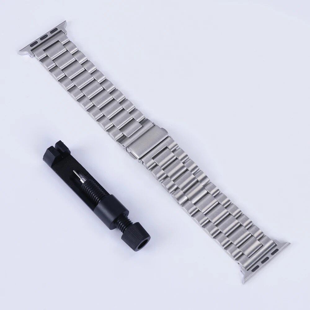 Stainless Steel Metal Band Strap for Apple Watch 10 (46mm) - Compatible with iWatch 10/9/8/Ultra (49mm, 42/44/38mm) - Band Color: mm; Parallel Import