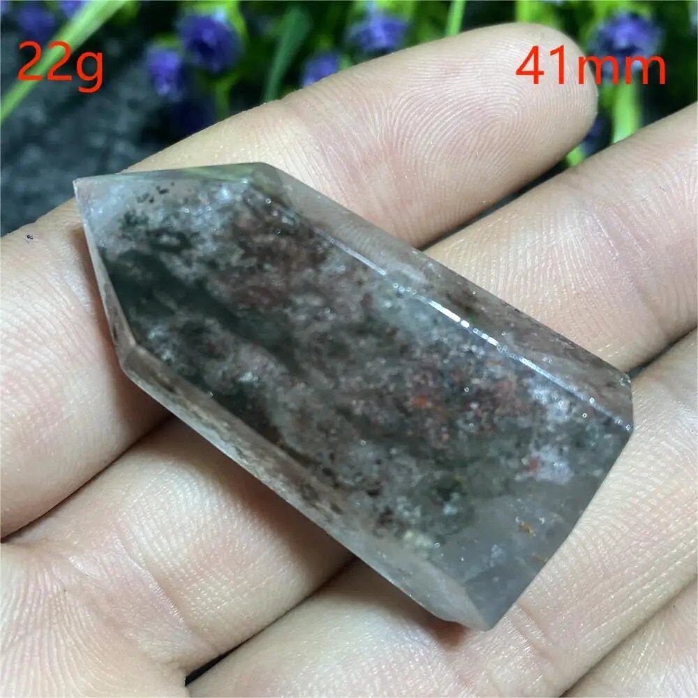 Natural Ghost Phantom Quartz Crystal Hexagonal Tower Obelisk, Spiritual Meditation, Reiki, Gift Stone, Home Decor, Parallel Import