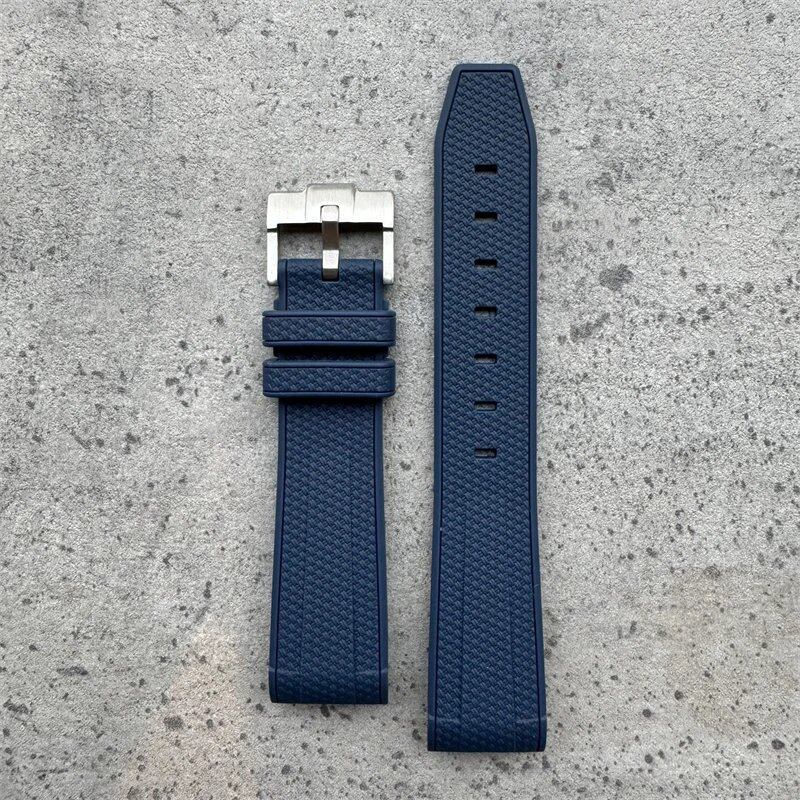 20mm High-Quality Rubber Silicone Strap in Black, Gray, Pink, Yellow, and Blue. Compatible with Omega, Swatch, and Moonwatch. Band Color: Black, Gray, Pink; Band Width: 20mm; Ships from: Parallel Import.