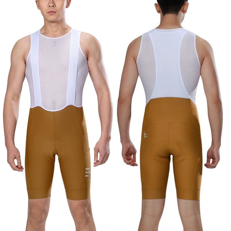 INBIKE Summer Cycling Bib Shorts, 3D Padded, Men's MTB Bike Shorts, Road Bike Pants, Bicycle Shorts with Pockets, Size: Parallel Import