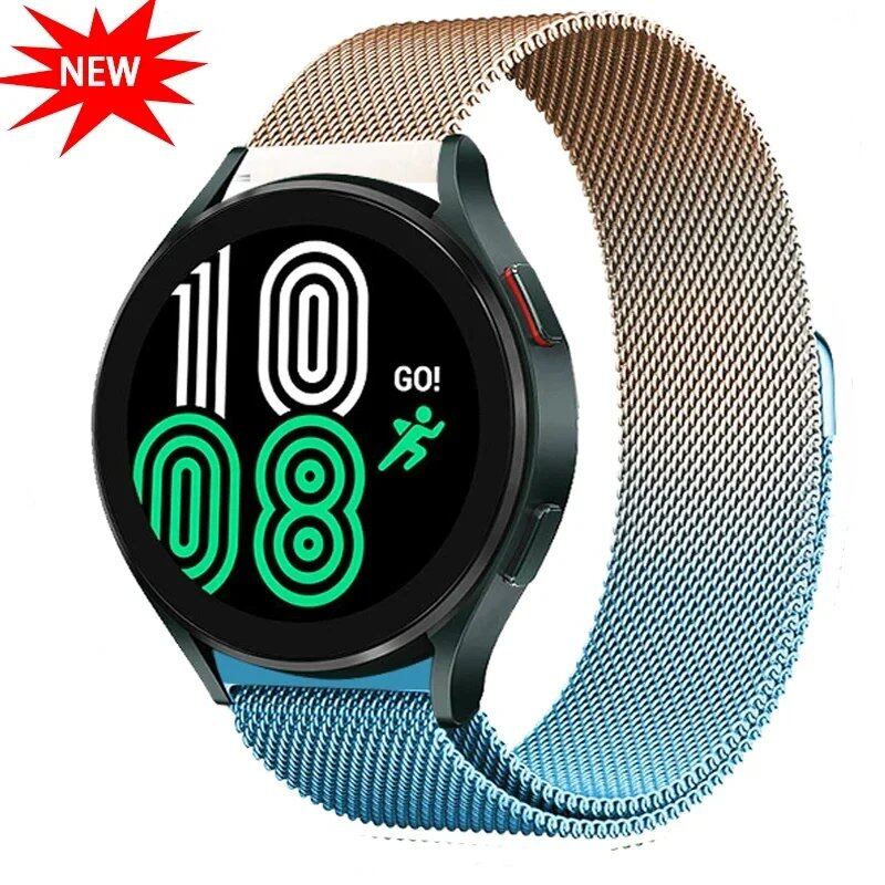 Milanese Loop Band for Samsung Galaxy Watch 6/5/4 Classic, Metal Strap, 20mm/22mm Bracelet, Compatible with Huawei GT/Amazfit GTS 4/GTR 2e/Bip 3-5, Parallel Import