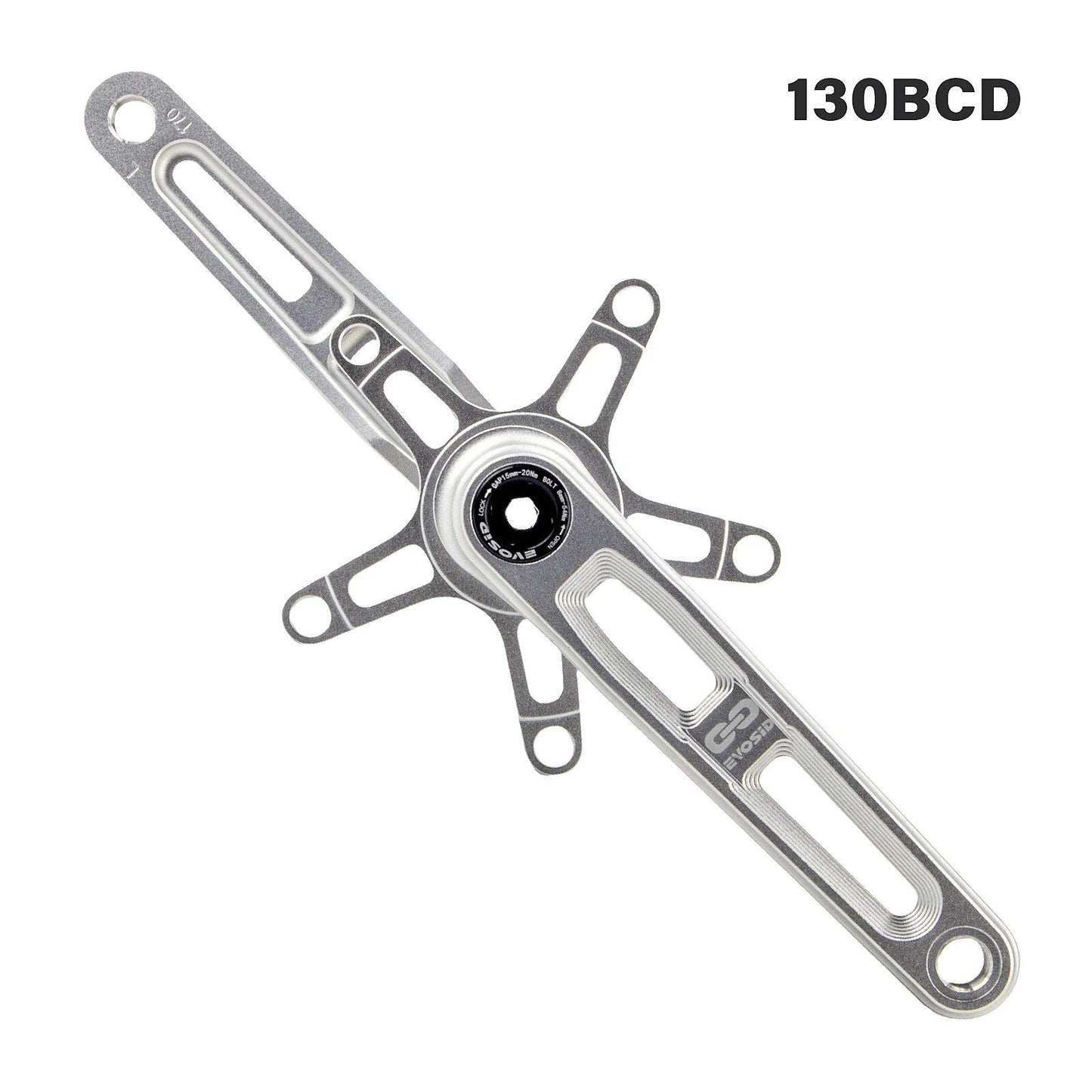 EVOSID BCD110 130 Crankset for Ultra-Lightweight Road Folding Bikes, Hollow Tech Cranks, 165, 170, 175mm, CNC Machined, 5-Pawl Bicycle Chainring, Parallel Import