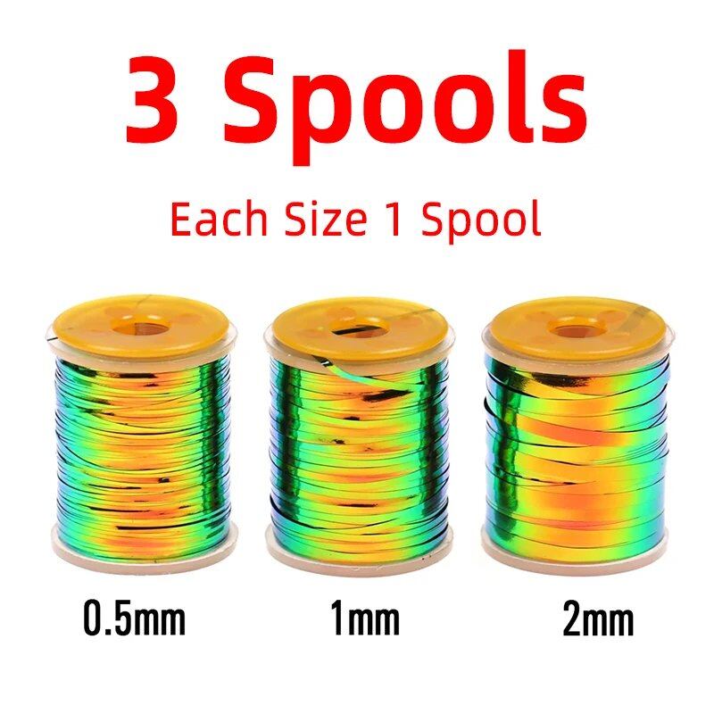 0.5mm, 1mm, 2mm Peacock Green/Orange Metallic Mylar Film, Two-Tone Flat Tinsel, for Fly Tying, Nymph, Midge, and Wet Fly Bodies. Color: ; Ships from: Parallel Import