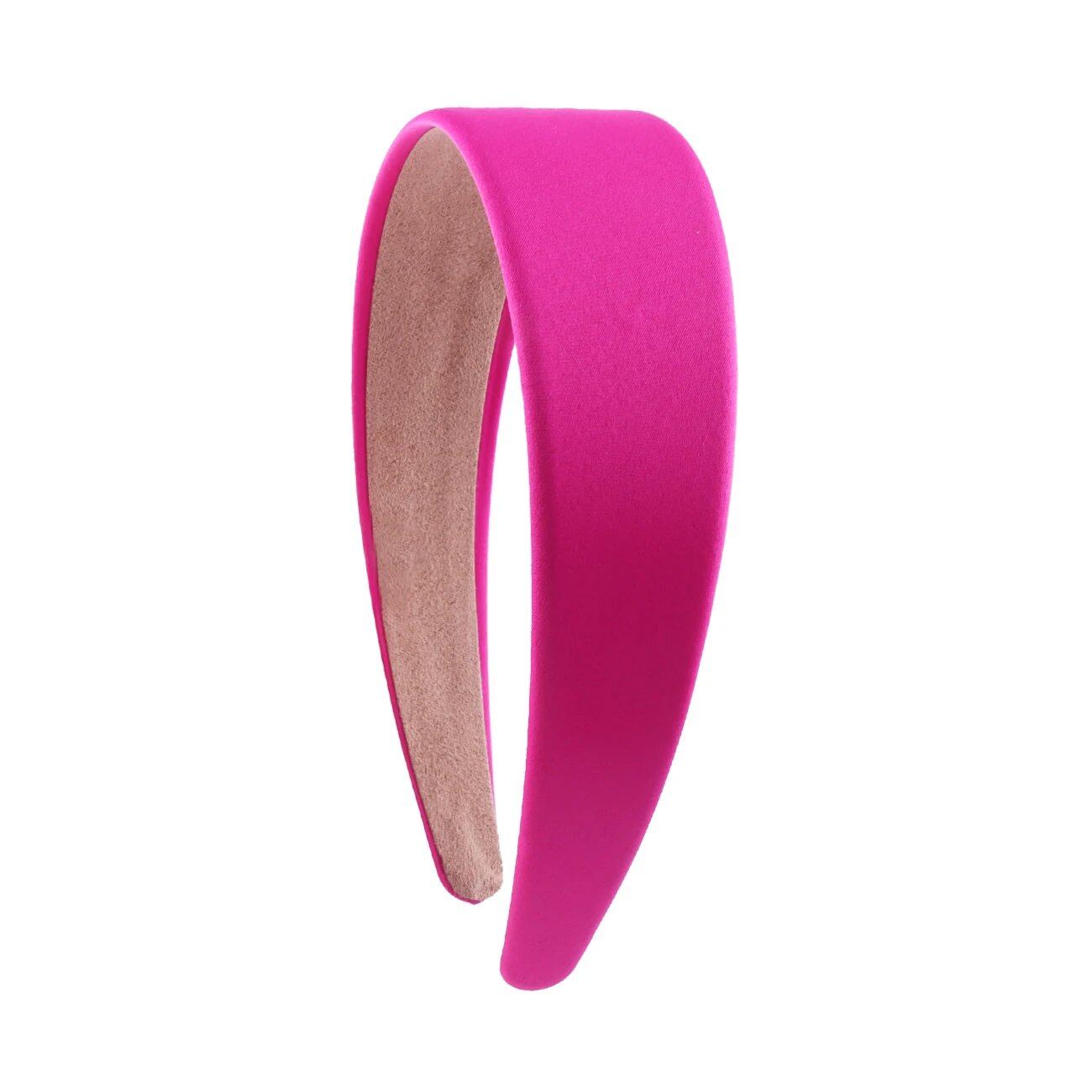 1.5-inch Satin Headband, Plain Headband, Non-Slip, Colorful DIY Wide Headband for Women and Girls, Hair Accessories, Parallel Import