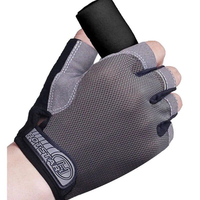 Fingerless Gym Gloves for Fitness Training, Unisex, Bodybuilding, Exercise, Sports, Cycling, and More, Non-Slip, Breathable, Parallel Import