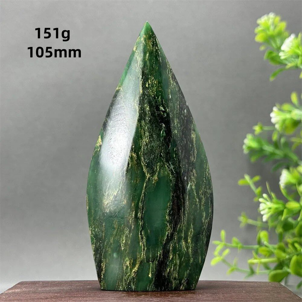 天然エメラルド フリーシェイプ トーチ研磨 工芸品 レイキヒーリング 瞑想 ウィッチクラフト サクリファイス エネルギー ホーム 風水 デコレーション カラー 並行輸入品