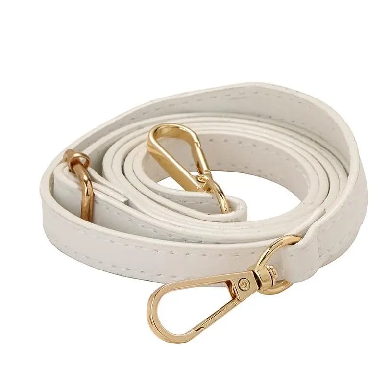 1.2cm Wide Thin Bag Belt/Shoulder Strap Replacement, Long Adjustable PU Leather Bag Strap, Bag Accessory, Color: Parallel Import