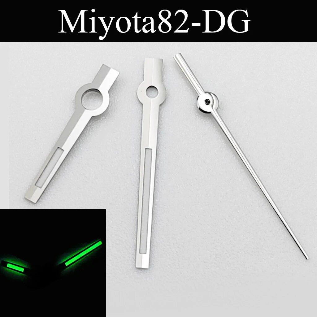 Green, Blue, Cyan Luminous Watch Hands for NH35, NH36, ETA 2824, 2836, Miyota 8215, 8205, 821A, DG2813, and 3804 Automatic Watches (Parallel Import)