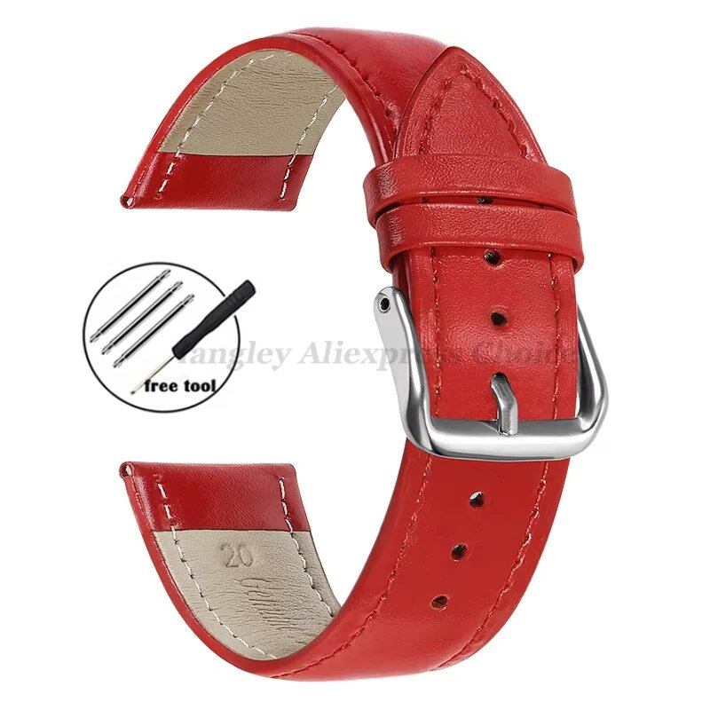 SEO Friendly Genuine Leather Watch Strap for Daniel Wellington (DW) Watches, Compatible with Men's and Women's Watches, 12mm, 13mm, 14mm, 15mm, 16mm, 17mm, 18mm, 19mm, 20mm, 21mm, 22mm, 23mm, 24mm Band Colors, Parallel Import