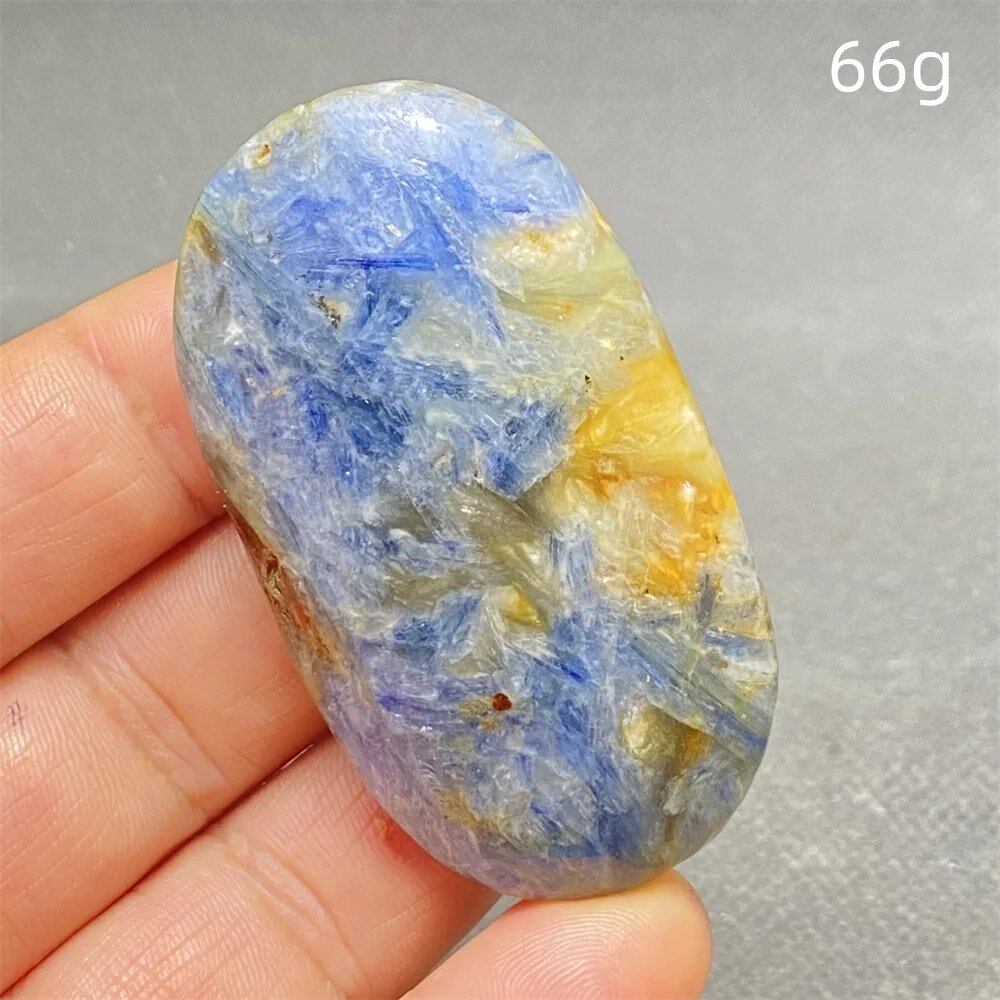 High-Quality Natural Kyanite Crystal for Palm Play, Hand Polishing, Meditation Massage, Magic Stone, Home Decoration, Colorful, Parallel Import