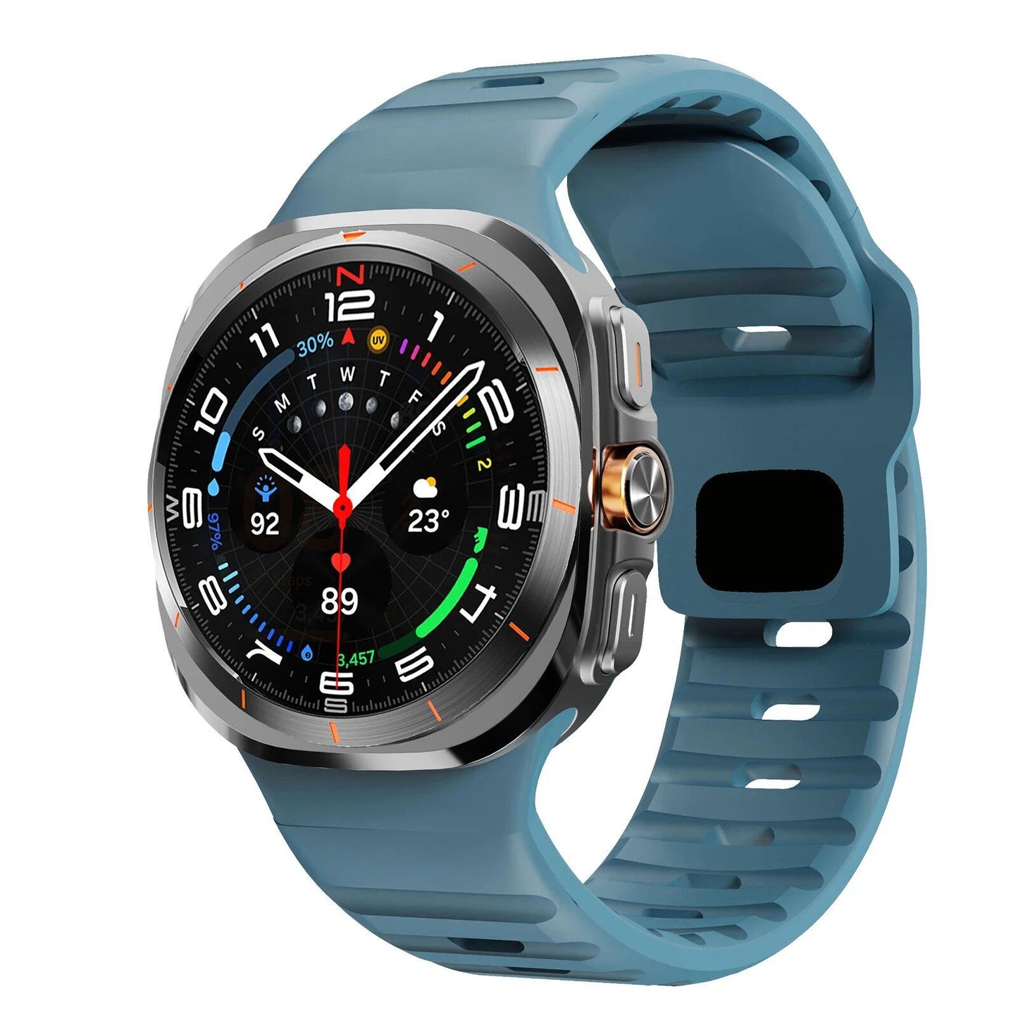 47mm Sport Silicone Strap Replacement for Samsung Galaxy Watch 7 Ultra. Band Color: ; Band Width: Compatible with Galaxy Watch 7 Ultra. Parallel Import.