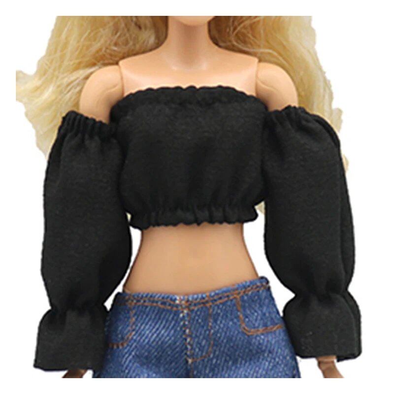 1/6 Scale BJD Doll Clothes Set (Puff Sleeve Shirt, Skirt, and Shorts) for 30cm (11.5 inch) Dollhouse Accessories; Size: One Piece Only, Parallel Import