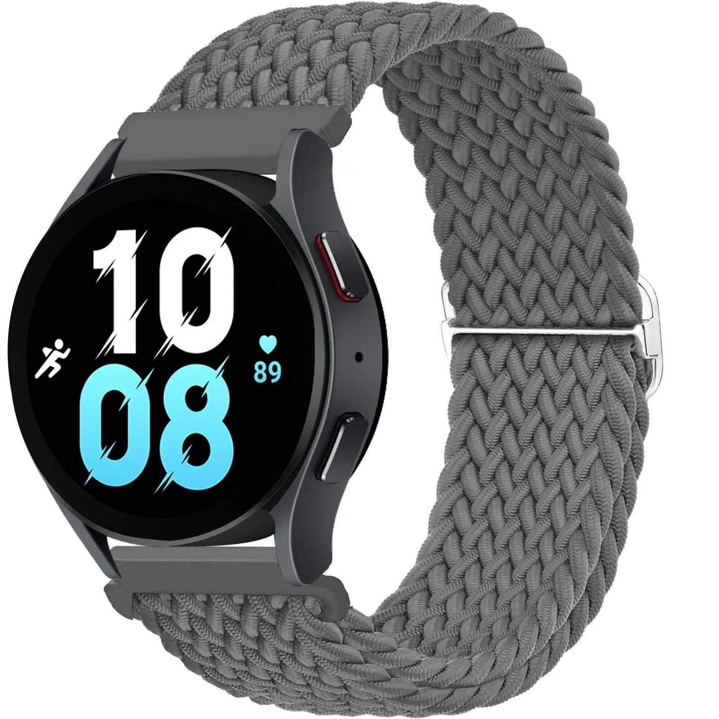 Compatible with Samsung Galaxy Watch 7, 6, 5, and 4 (40mm, 44mm, 6 Classic, 43/47mm), 20mm and 22mm nylon straps. Compatible with Huawei Watch 3 and 4 Pro, Solo Loop woven bands. Band Color: mm; Ships from: Parallel Import.