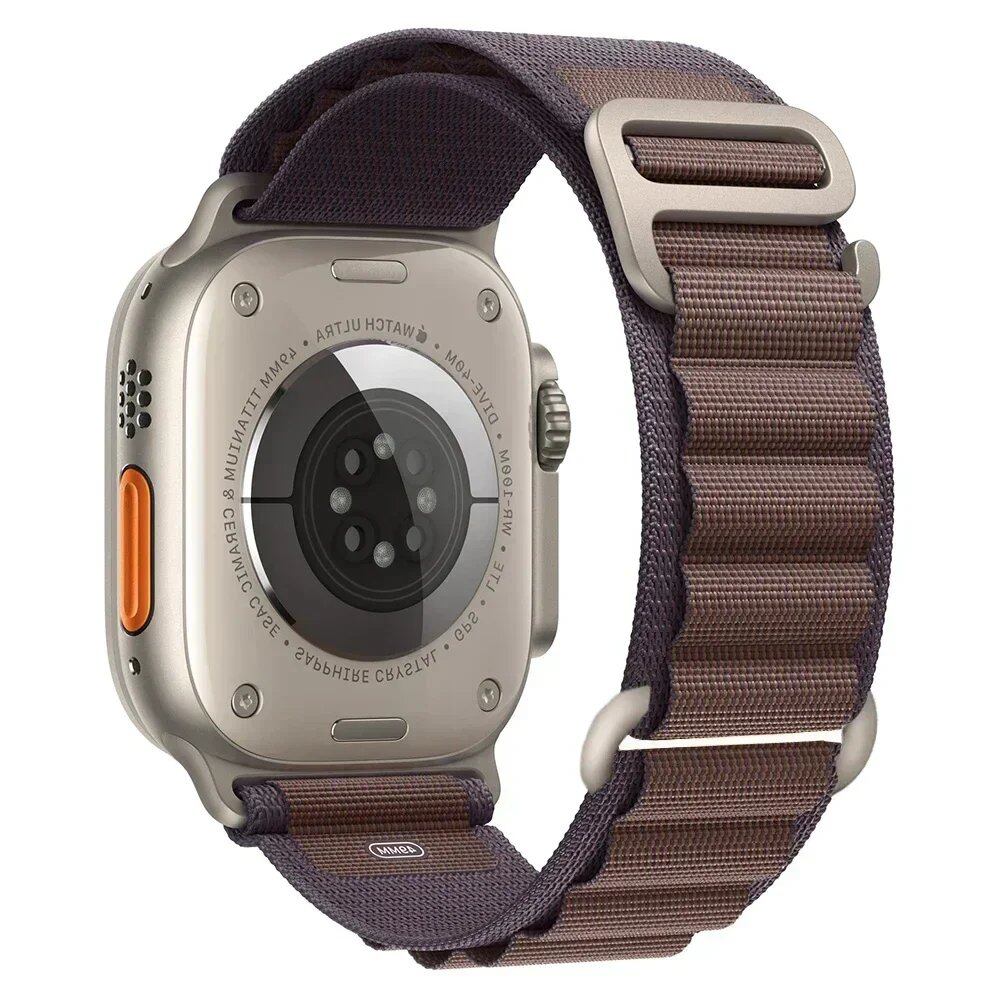 アップルウォッチ アルパインバンド ストラップ 49mm 45mm 44mm 40mm 41mm 42mm ナイロン ベルト iWatch シリーズ9 8 SE 4 3 7 6 5対応 サイズ: 並行輸入品