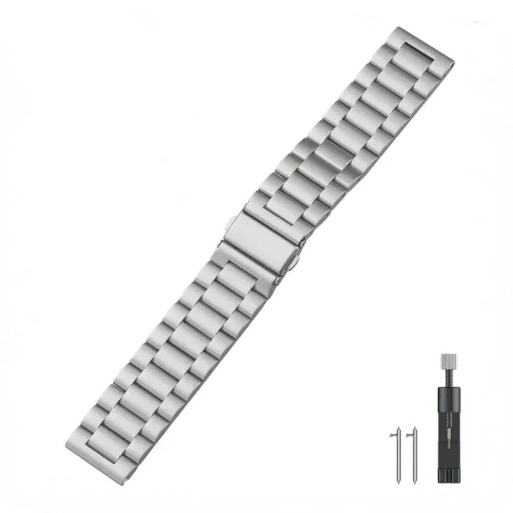 22mm Metal Strap, Premium Stainless Steel Wristband for Garmin Forerunner 265, 965, 955, 255, Music, and Garmin Venu 3/2 Accessories, Band Color: Parallel Import
