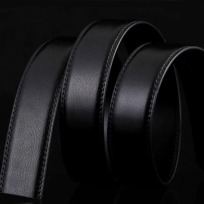 New Men's Alloy Automatic Buckle Belt, High-Quality Gold Buckle, Business Casual, 3.5cm Wide (Compatible with our belts), Parallel Import