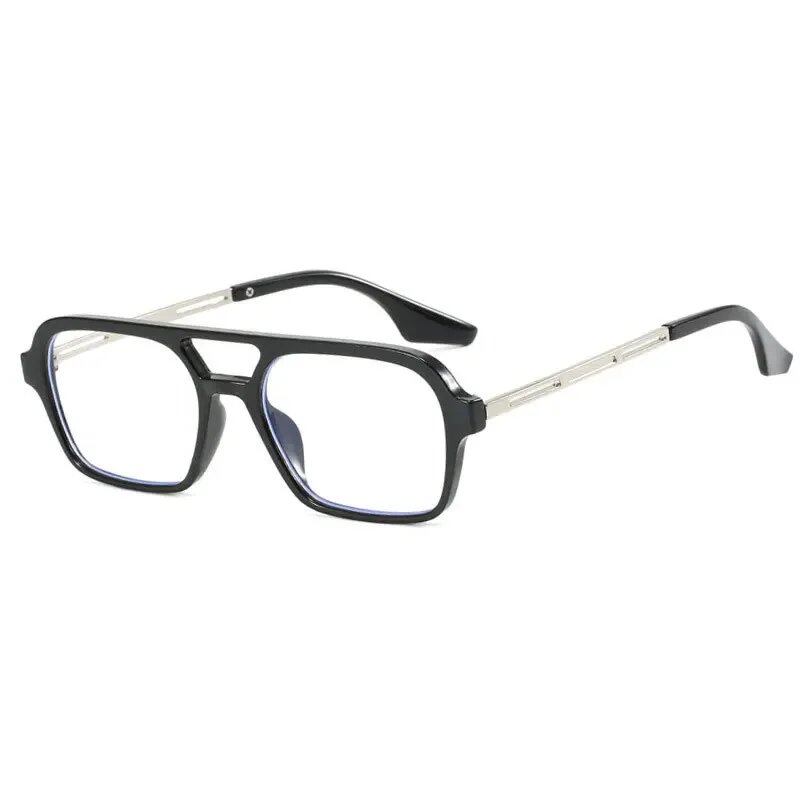 Small Frame Square Sunglasses for Women, Designer Fashion Luxury Vintage Hollow Leopard Print Blue Frame, 1 Frame; Colored Lenses, Parallel Import