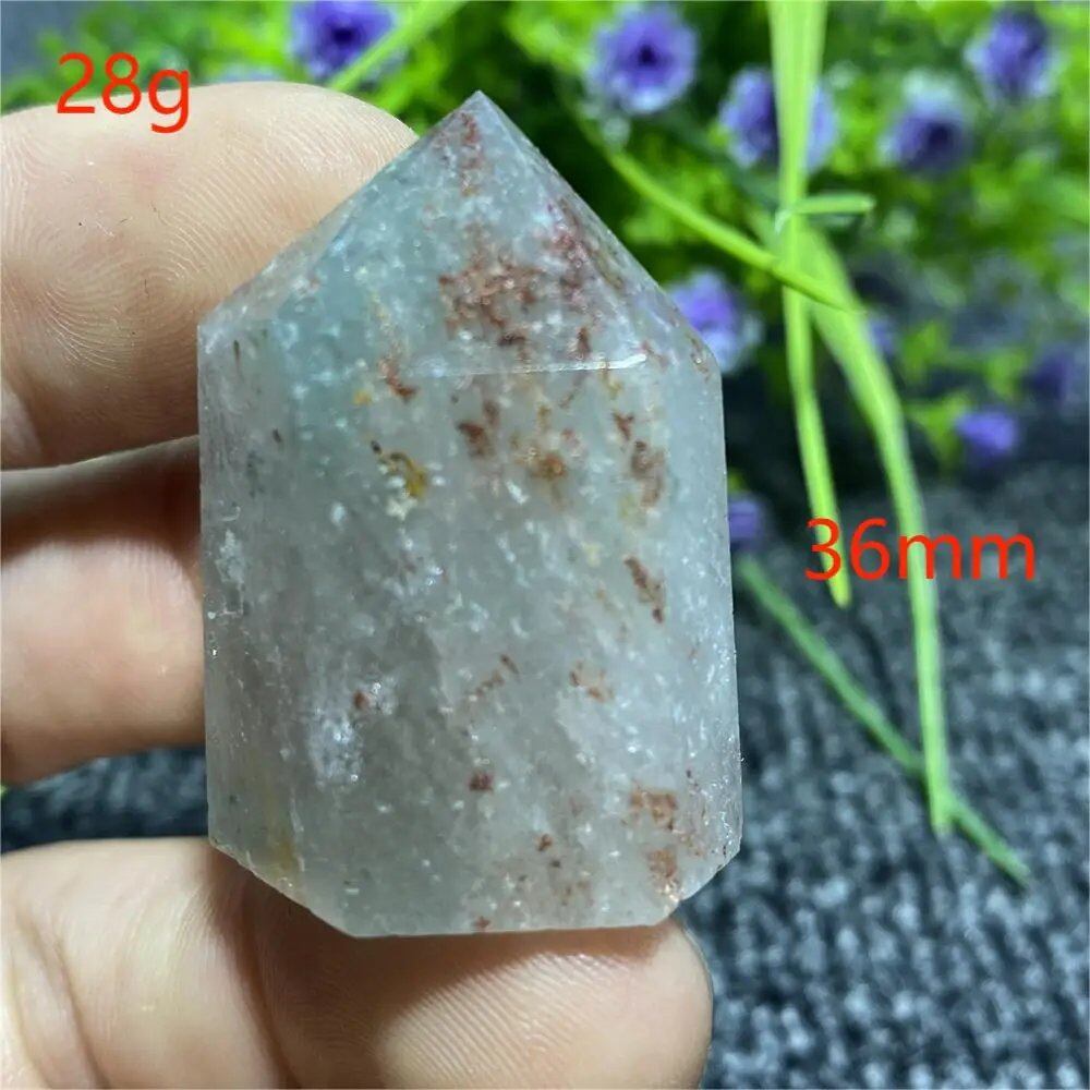 Natural Ghost Phantom Quartz Crystal Hexagonal Tower Obelisk, Spiritual Meditation, Reiki, Gift Stone, Home Decor, Parallel Import