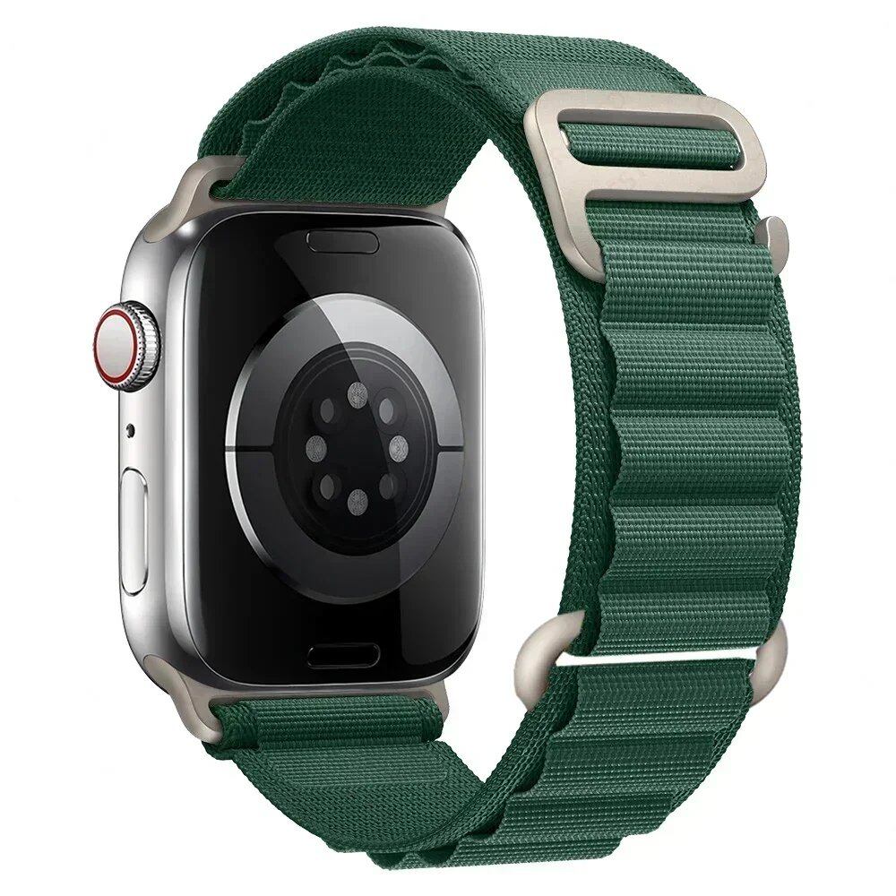 アップルウォッチ アルパインバンド ストラップ 49mm 45mm 44mm 40mm 41mm 42mm ナイロン ベルト iWatch シリーズ9 8 SE 4 3 7 6 5対応 サイズ: 並行輸入品