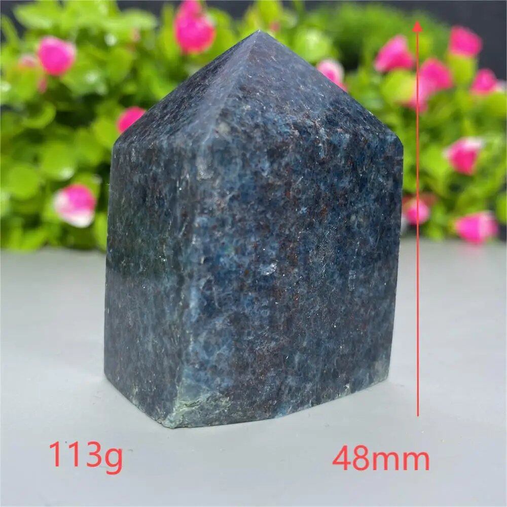 天然水晶 レッドグリーンサファイア 四角柱タワー 鉱物標本 スピリチュアル 瞑想 魔術 ギフトストーン 並行輸入品
