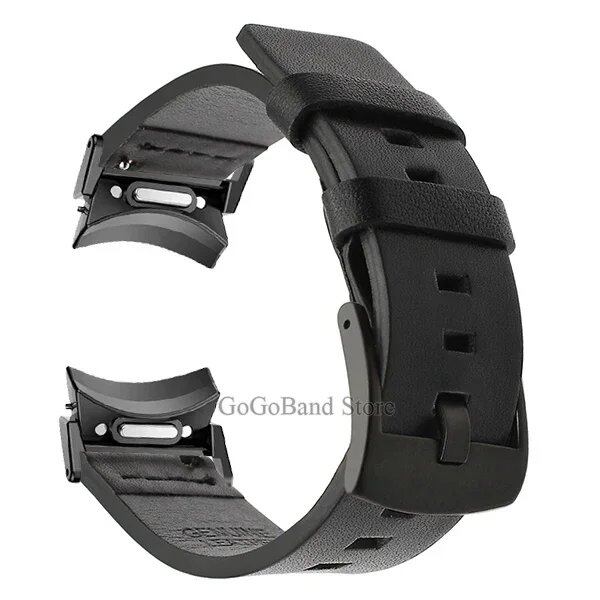 Gapless Leather Strap for Samsung Galaxy Watch 6 Classic (43mm, 47mm) - Quick-Fit Replacement Band for Galaxy Watch 5/4/5 Pro (40mm, 44mm, 45mm) - Size: Galaxy Watch; Imported
