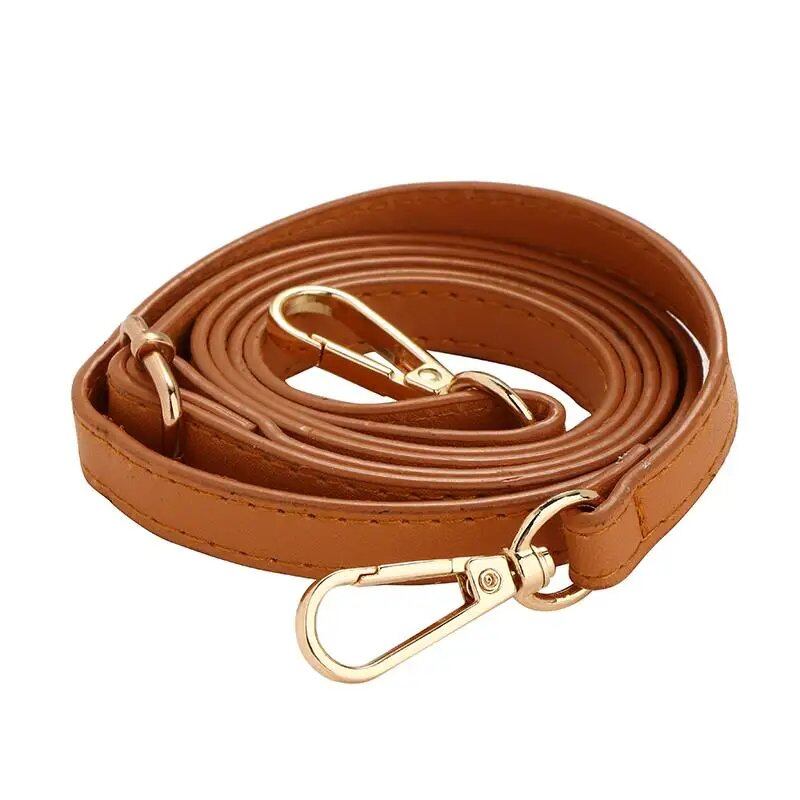 1.2cm Wide Thin Bag Belt/Shoulder Strap Replacement, Long Adjustable PU Leather Bag Strap, Bag Accessory, Color: Parallel Import