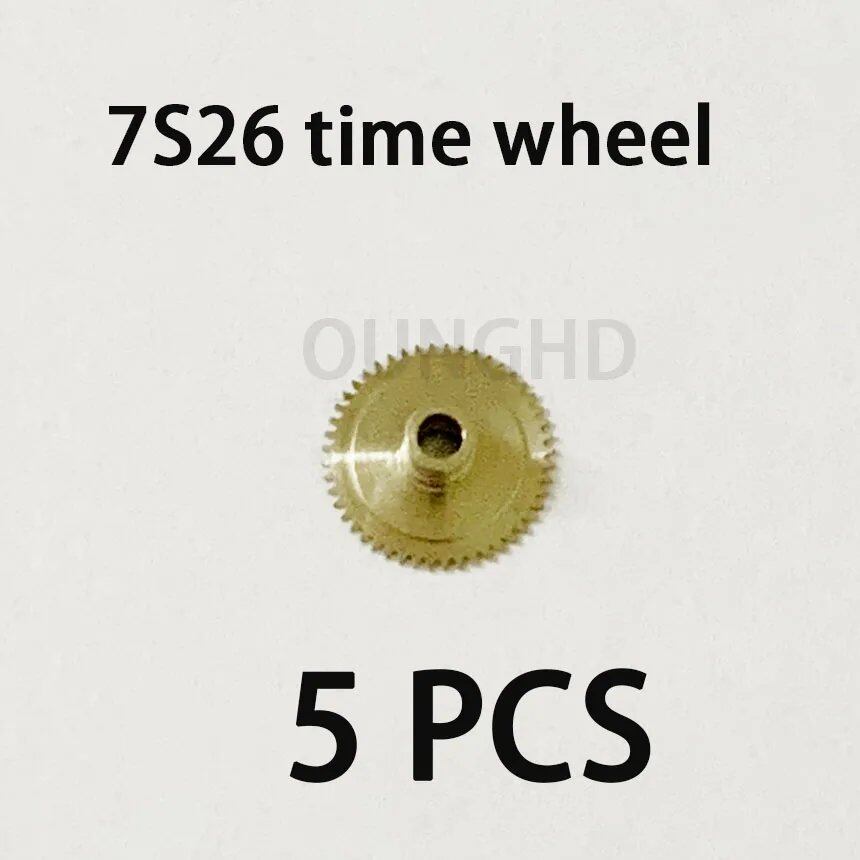 Original compatible Seiko 7S26 movement center wheel, three-wheel, time wheel, sub-wheel, span wheel, second wheel, escape wheel. Parallel import.