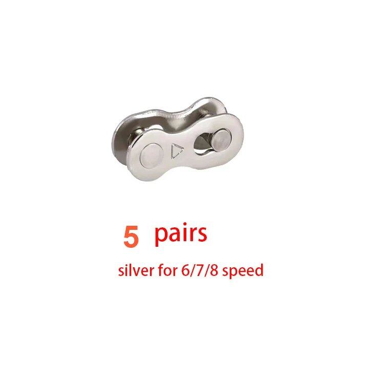 Universal Bicycle Chain Connector for 1/6/7/8/9/10/11 Speed Mountain/Road Bikes, Quick Link, Chain Master, Cycling Parts, Color: Parallel Import