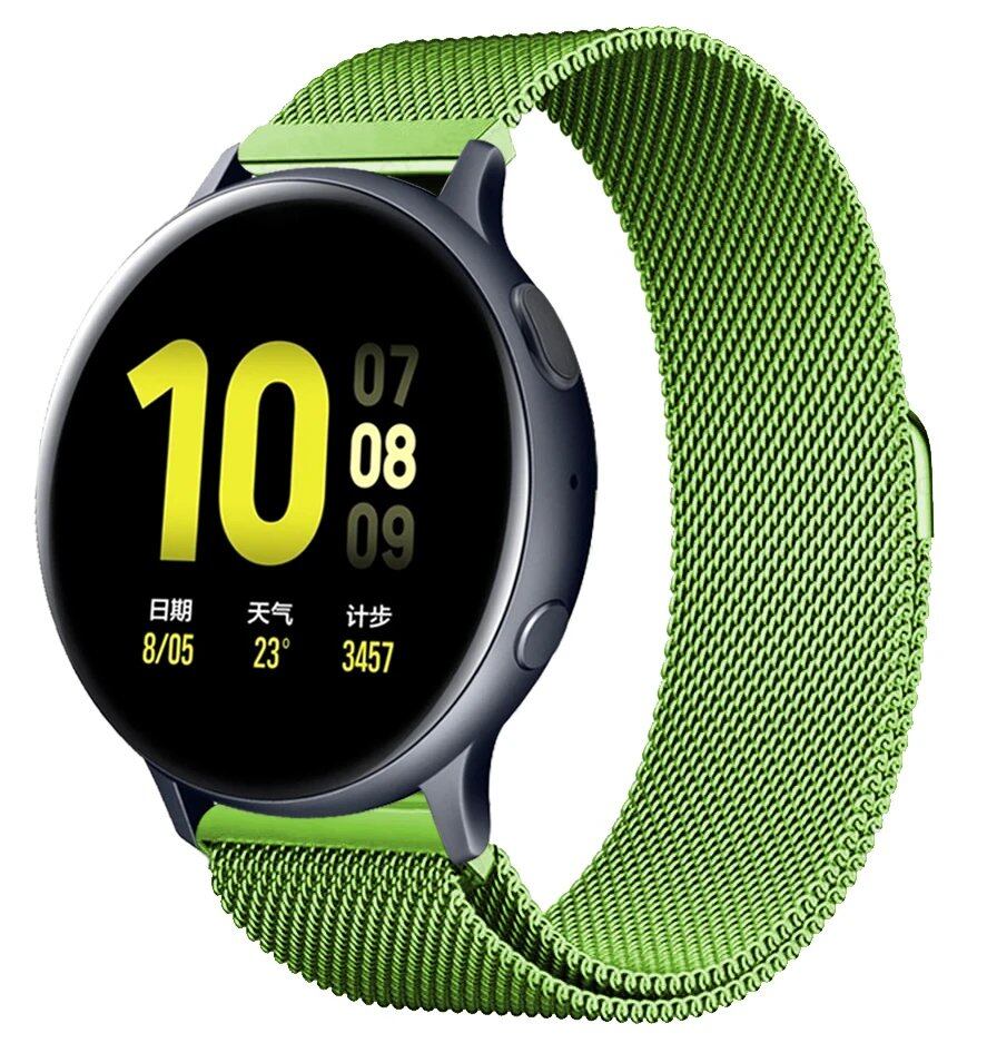 ガーミンvivoactive 5/デンバーSW360 DW互換 ミラネーゼループストラップ 20mm 22mm 交換用ブレスレット アマズフィット・モト360対応 ユニバーサルウォッチバンド バンドカラー:mm 並行輸入品