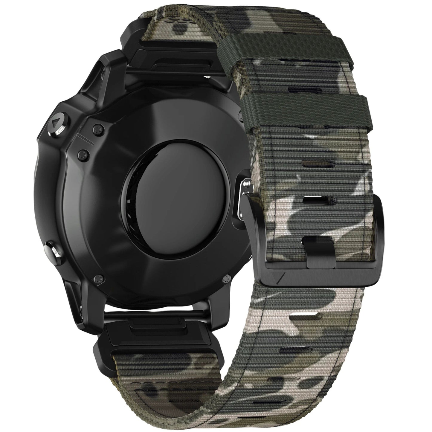 Garmin Fenix 7/7X/6X Pro/Epix Pro Gen 2(51mm・47mm)/Fenix 6/5 Plus/5X Plus用 クイックフィット 22mm・26mm ナイロン ストラップ ブレイデッド ウォッチバンド バンドカラー:mm 並行輸入品