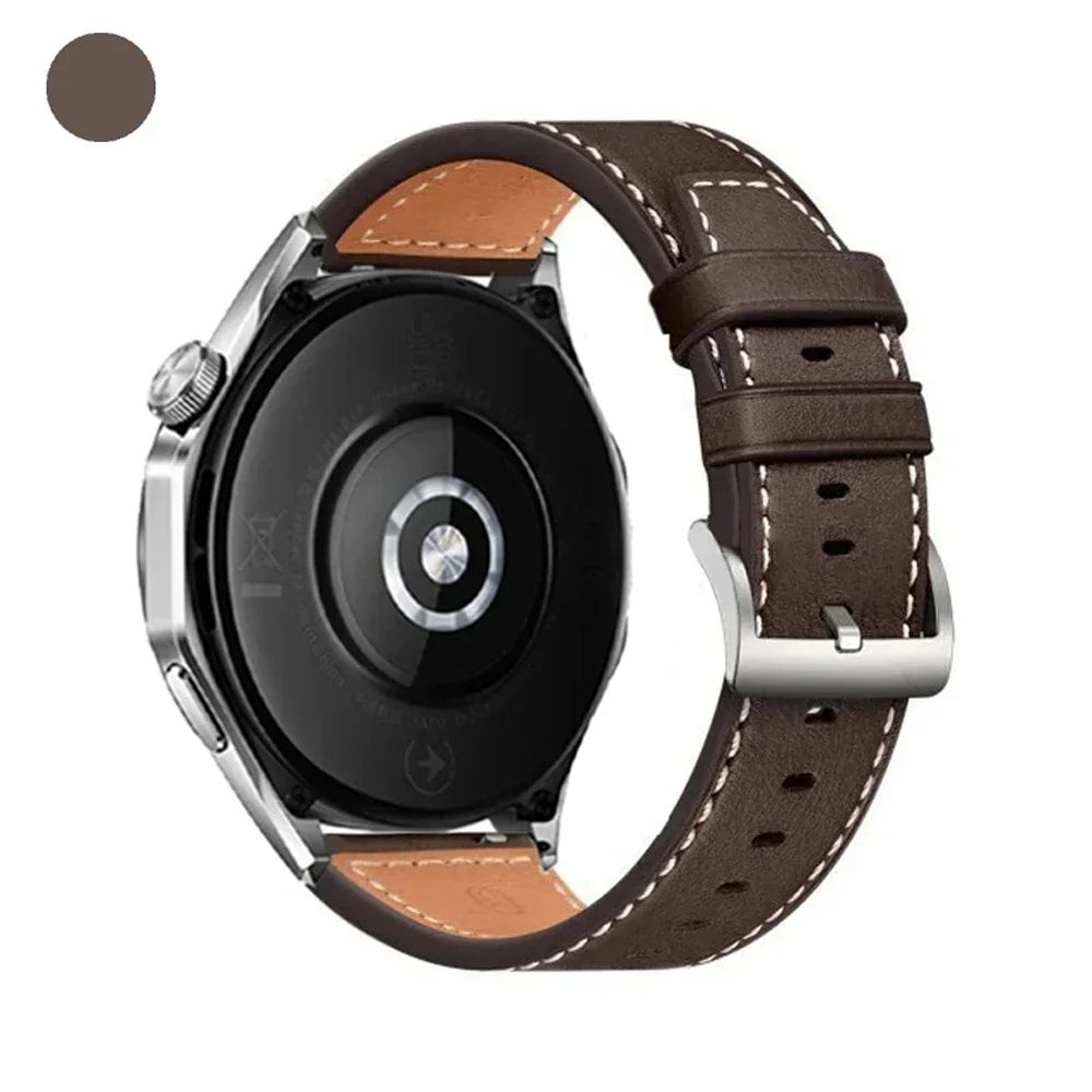 RealMi Watch Strap, 20mm/22mm Leather Replacement Strap for RealMi Watch S2/3/S2/3 Pro, Business Wristband, Band Color: mm, Universal, Parallel Import