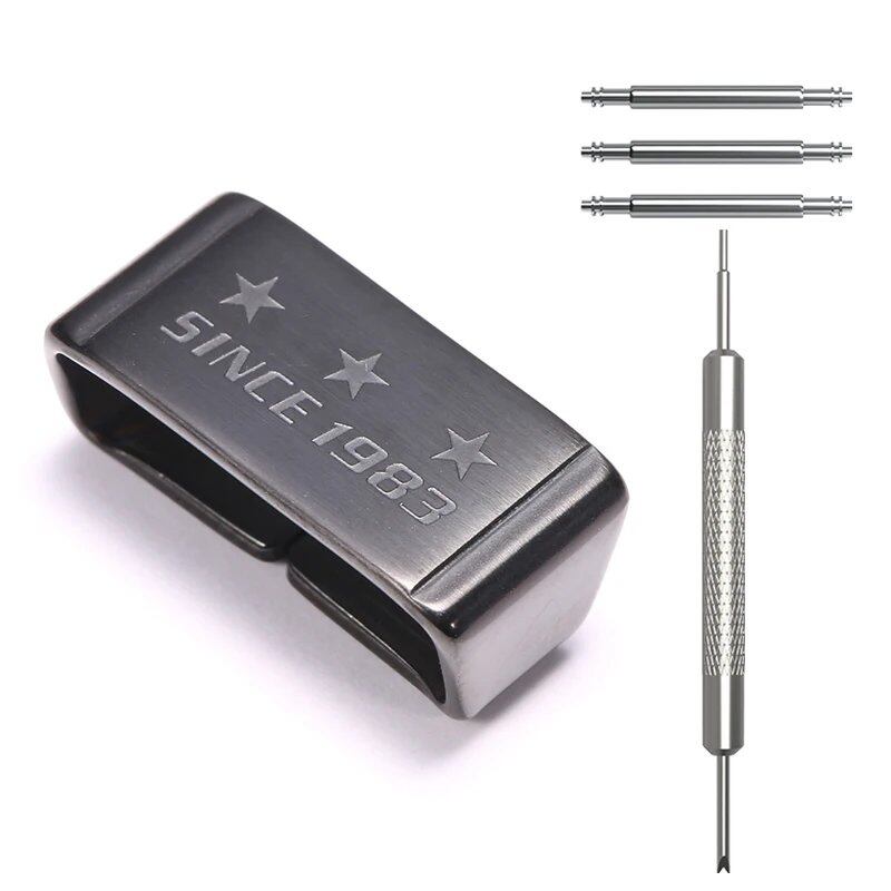18/20/22/24mm Metal Watch Strap Holder Loop for Casio G-Shock GWG1000, GG1000, GA110/700, DW5600/6900, Band Keeper Ring, Band Color: mm; Ships from: Parallel Import
