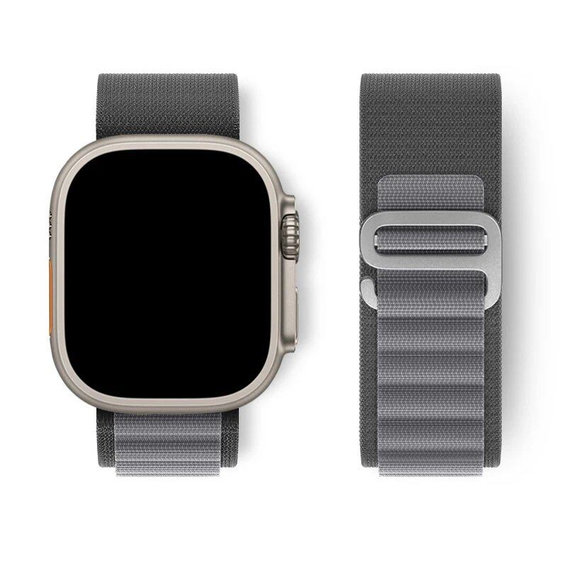 Apple Watch Ultra用アルパインループストラップ 49mm 45mm 46mm 44mm 41mm 42mm 40mm対応 ナイロンブレスレット シリーズ10/9/8/7/SE/6/5/4/3対応 サイズ: 並行輸入品