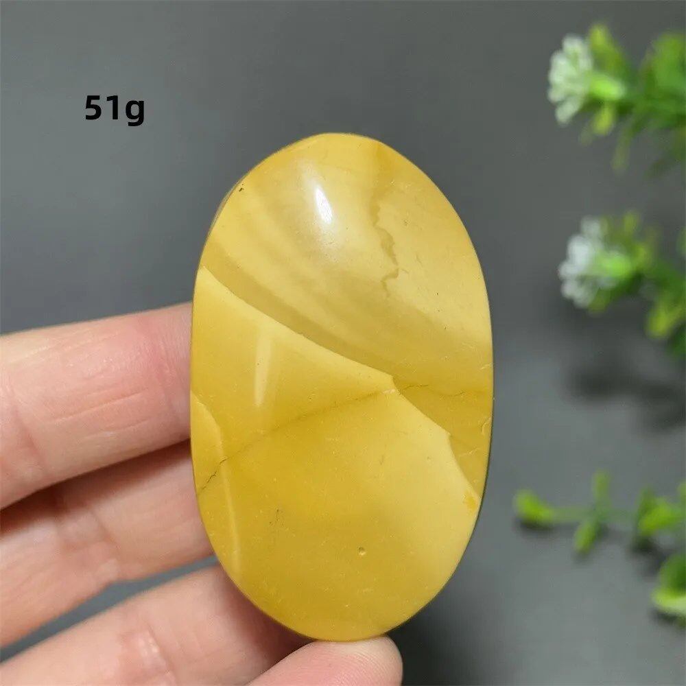 Natural Power Stone, Egg Yolk Stone, Hand Pray, Feng Shui Energy, Home Decor, Gift, Magic, Meditation, Spiritual, Prayer, Chakra Healing, Color: Parallel Import