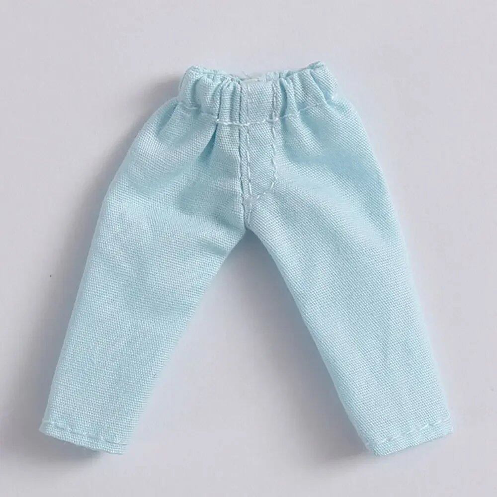1/11 OB11 Doll Denim Pants, 1/12 BJD/GSC Doll T-Shirt, Mini Cute Doll Pants, DIY Doll Accessories, Fashion Doll Clothes, Parallel Import
