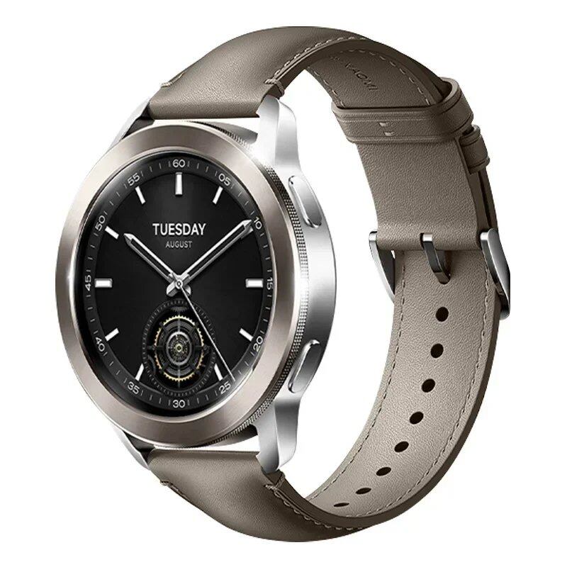 22mm Universal Calf Leather Strap Band Accessory for Xiaomi Watch S3, S1 Pro/S1, MI Color 2, and S1 Active. Band Color: Parallel Import