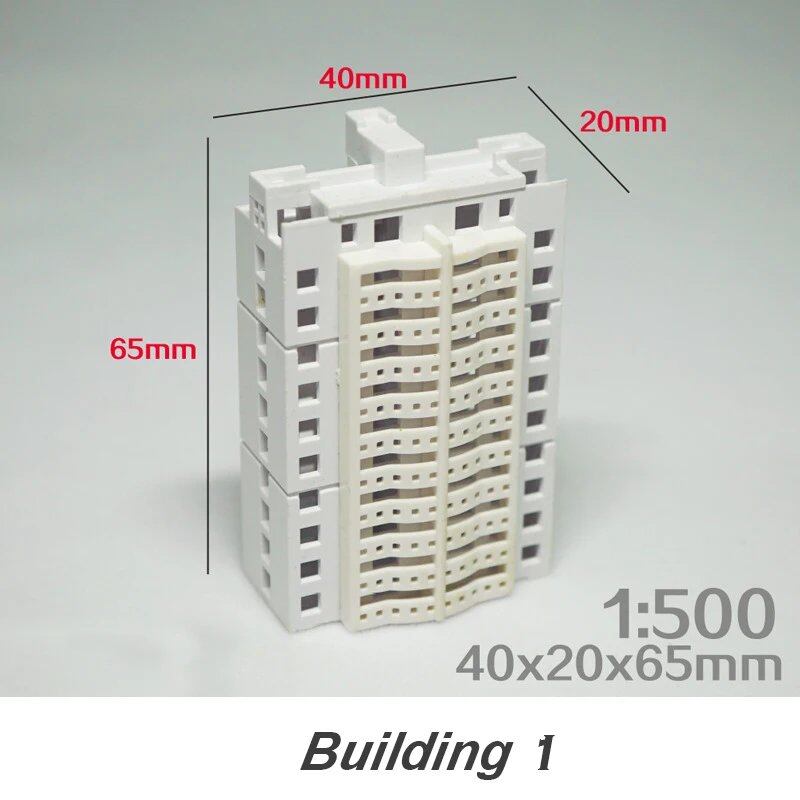 1/500 Scale DIY Architectural Model Kit, Miniature House, ABS Architectural Model, City Diorama, Sand Table Scene, Layout Kit, 1 Piece, Color: ; Ships from: Parallel Import
