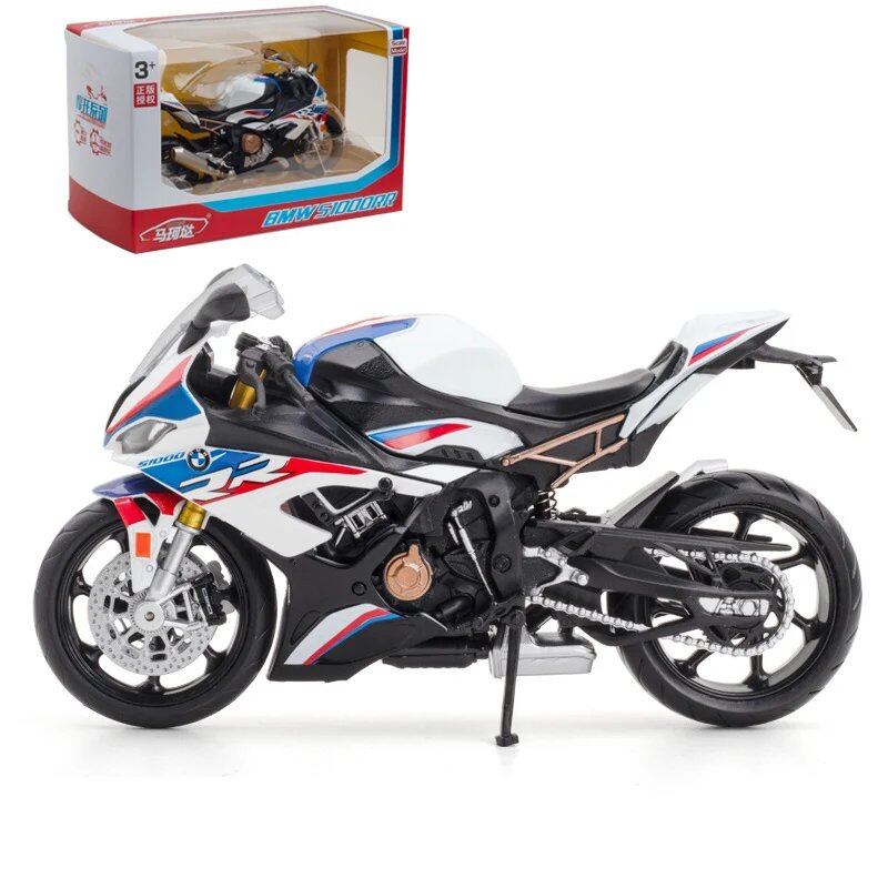 1/12 BMW S1000RR ミニチュアバイク 1:12スケール RMZシティ ダイキャストレーシングモデル スーパースポーツコレクション 男の子向けギフト 色:) 並行輸入品