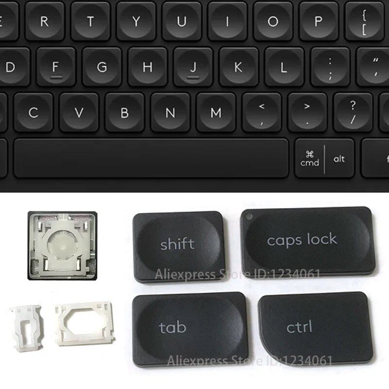 ロジテック Craft MX YR0073 YR0064 キーボード用 交換用キーキャップ&ハサミクリップ&ヒンジ セット グレーブラック 並行輸入品