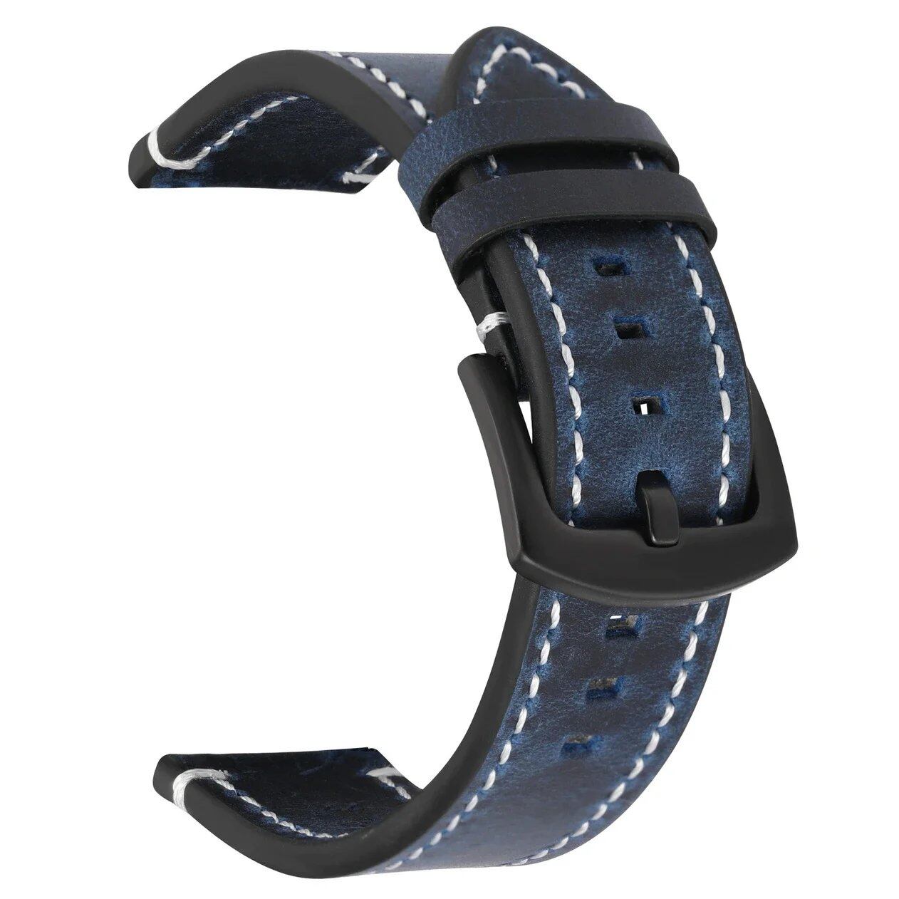 Vintage Leather Strap with Quick Release for Huawei GT2/3, Unisex Watch Band, Bracelet, 18mm, 20mm, 22mm, 24mm, Parallel Import