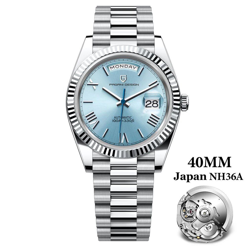 Pagani Design New Luxury Rose Gold DD40 Automatic Men's Watch NH36A Mechanical Stainless Steel Waterproof; Ships from: Parallel Import
