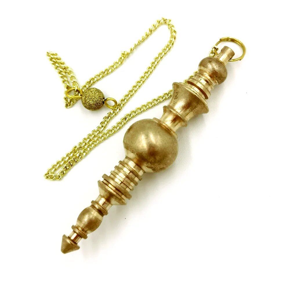 Copper Charm Pendulum - Cone-Tipped Pendant for Divination, Spiritual Meditation, Healing, Dowsing, Wicca, and Balancing (Imported)