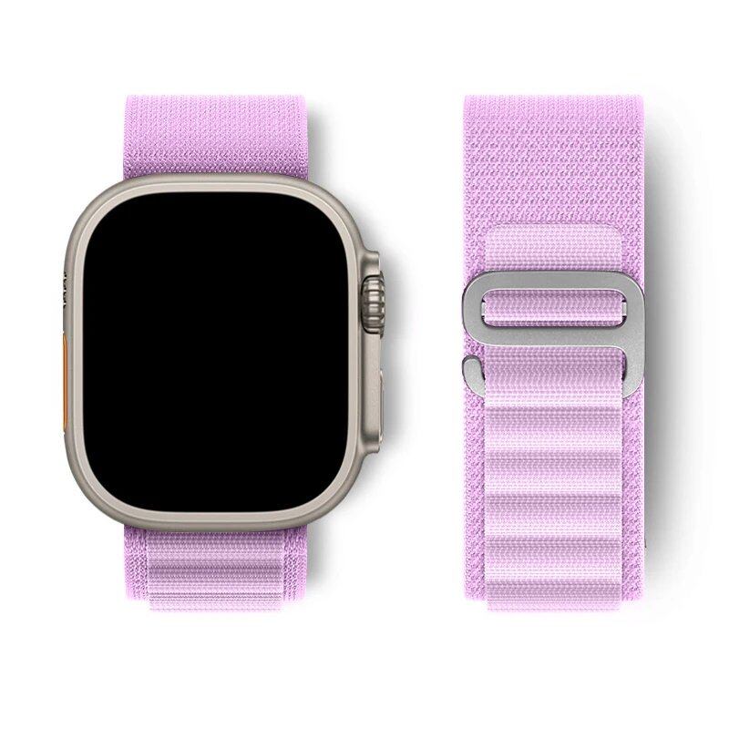 Apple Watch Ultra用アルパインループストラップ 49mm 45mm 46mm 44mm 41mm 42mm 40mm対応 ナイロンブレスレット シリーズ10/9/8/7/SE/6/5/4/3対応 サイズ: 並行輸入品