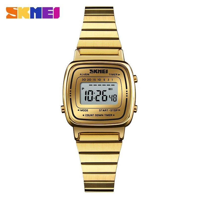 SKMEI Small Dial Digital Watch, Women's Sports Watch, Luxury Brand, 3 ATM Water Resistant, Color: Parallel Import